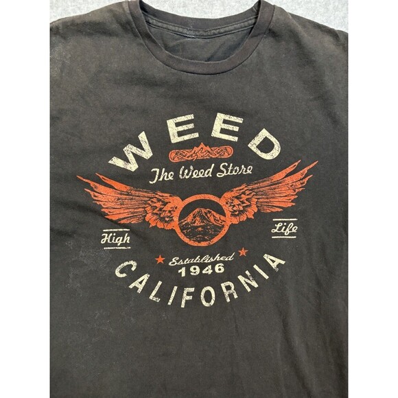 The Weed Store T Shirt Size Small black Graphic Print Stoner - Picture 2 of 6